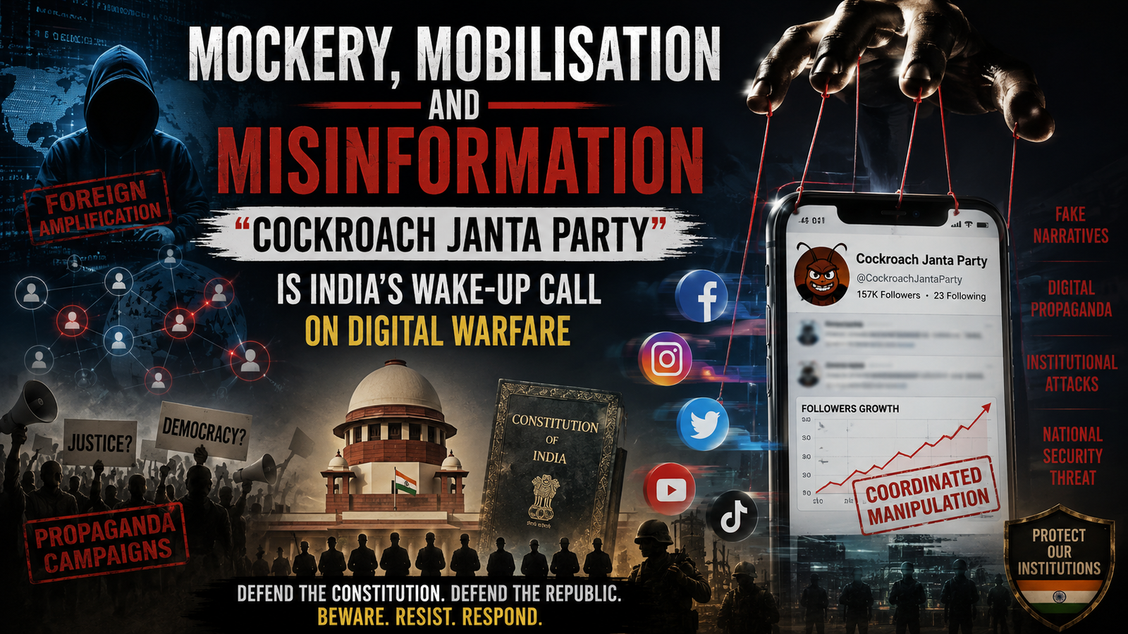 Mockery, Mobilisation and Misinformation: “Cockroach Janta Party” Is India’s Wake Up Call on Digital Warfare