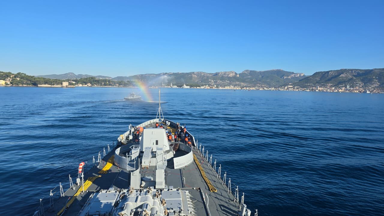 INS TRISHUL ARRIVES AT TOULON, FRANCE FOR THE 24th EDITION OF BILATERAL MARITIME EXERCISE VARUNA